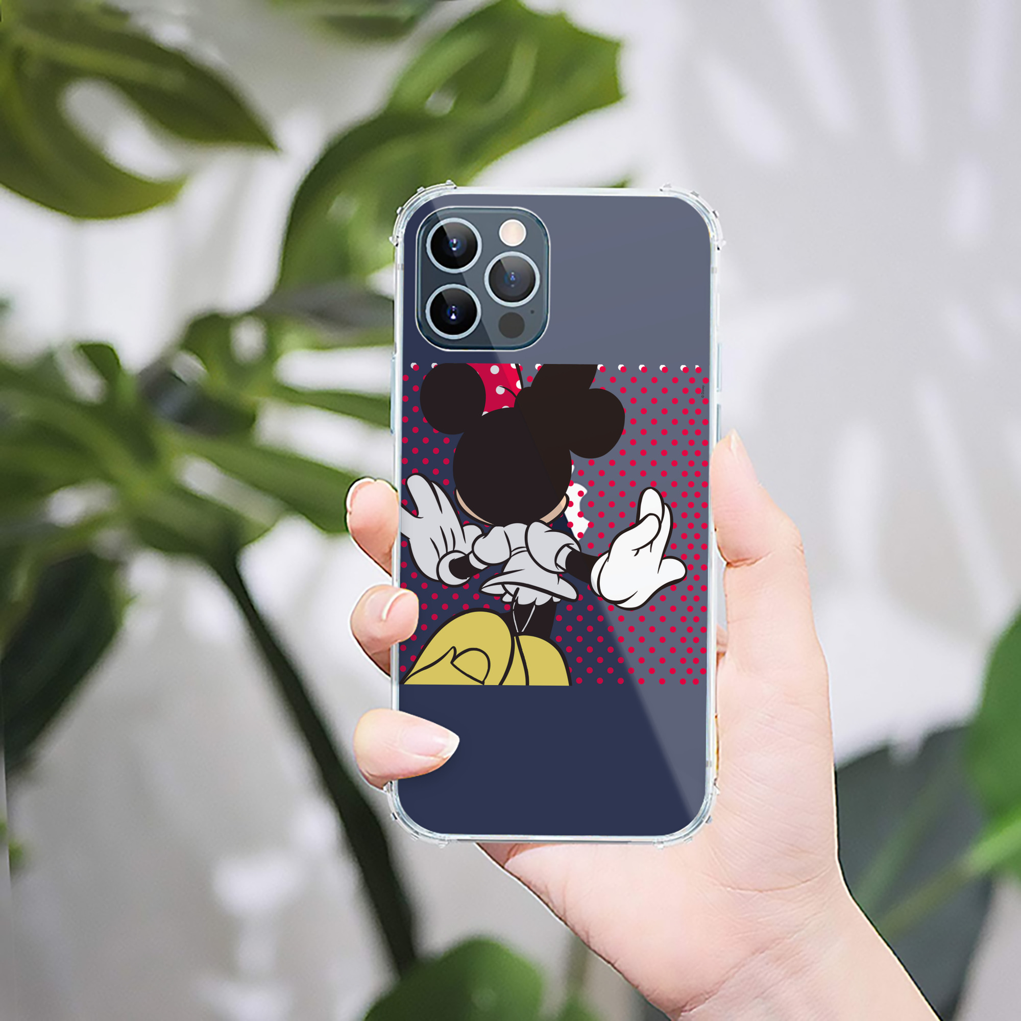 ミッキーマウス Mickey Mouse 【iPhone 12シリーズ対応】透明スマホケース（クリアソフトケース）